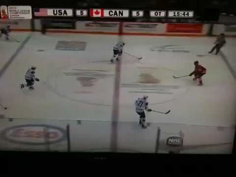 John Carlson Team USA 2010 World U20 Championship Series Winning No Look  OT Goal