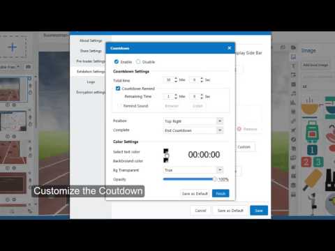Focusky Toturial: Customize Countdown Settings for amazing presentation