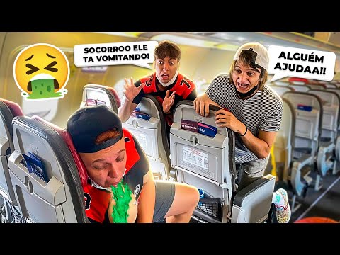 ELE PASSOU MAL NO AVIÃO!