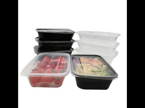 Disposable plastic plate parcel meal box 8cp