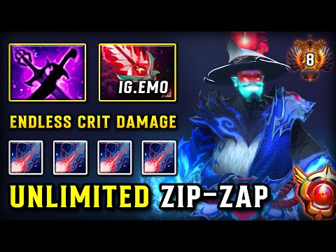 UNLIMITED ZIP-ZAP MID by IG.Emo Storm Spirit Kaya & Sange + Bloodthorn Build Endless Critical Damage