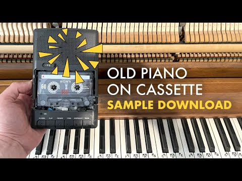 Free Download Vintage Piano Sample Pack: Cassette Tape Sounds from 1964 AiFF-FANTASTiC