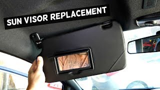 HOW TO REPLACE SUN VISOR. SUN VISOR REMOVAL