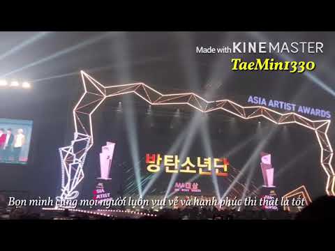 BTS AAA 2018 (  daesang best artist ending vietsub )