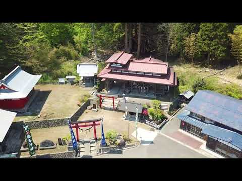 鵜鳥神社空撮再編集(紅葉)バージョン