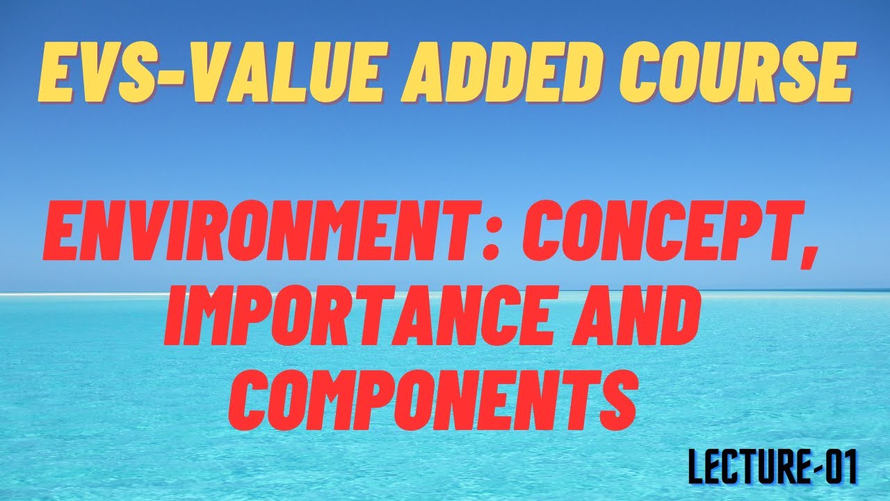 Environment: Concept, importance and components
