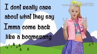 Jojo siwa - boomerang (lyrics)