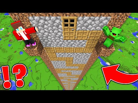 JJ and Mikey Stumble Upon CURSED LONGEST DOOR in Minecraft! 😱