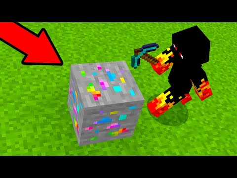 Achei o minério secreto raro e OP do Minecraft