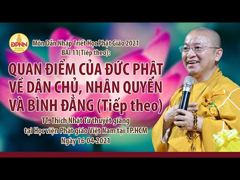 Quan điểm của đức Phật về dân chủ, nhân quyền và bình đẳng