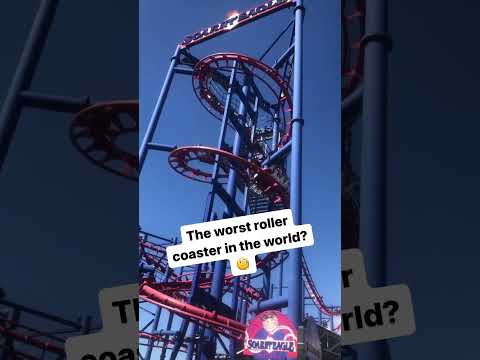 Soaring Eagle at Coney Island, the Worst Roller Coaster in the World? #shorts #short #coneyisland
