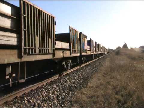 Pacific National NR62 in (NR) livery works 7YN2 with NR35 and NR40.