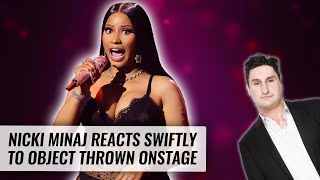 Nicki Minaj Reacts Swiftly to Object Thrown Onstage | Naughty But Nice