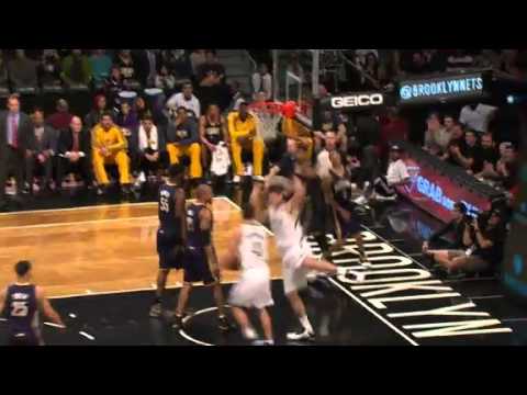 Brook Lopez Slammin' It Home | Pacers vs Nets  | Jan 13th, 2013