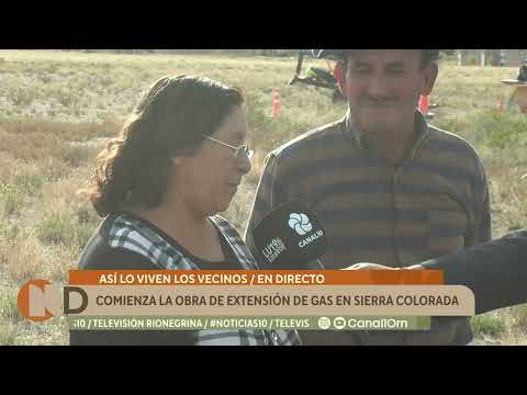 Comienza la obra de extensión de gas en Sierra Colorada