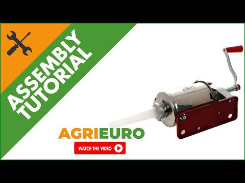 Tre Spade Minnie F20300 tabletop manual sausage stuffer: assembly