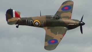 preview picture of video 'Hawker Hurricane at Abingdon 5th May 2013'