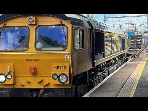 GBRf class 66 train at Dagenham Dock