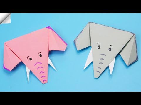 Funny Elephant Moving paper TOYS Easy paper crafts