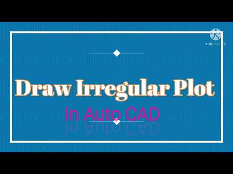 How To Plot Area In Autocad ll how to draw irregular plot area in autocad.
