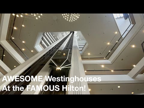 Awesome Westinghouse Traction Elevators @ Hilton Hotel in Atlanta, GA