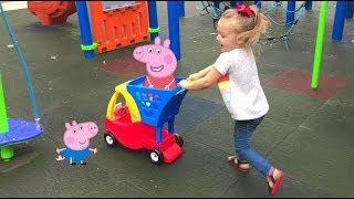 Peppa Pig This Little Piggy Went to Market Kids Song 2 | Popular Nursery Rhymes | With Cora