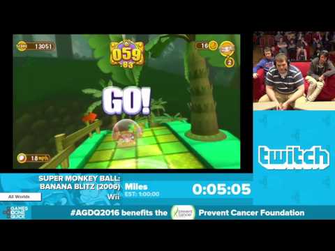 Super Monkey Ball: Banana Blitz by Miles in 52:10 - Awesome Games Done Quick 2016 - Part 3