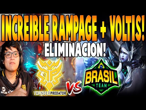 THUNDER vs TEAM BRASIL [BO3] - ELIMINACIÓN "Rampage + Voltis" - BTS Pro Series Season 3 DOTA 2