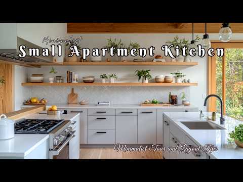 Minimalist Small Apartment Kitchen | Minimalist Tour and Layout Tips