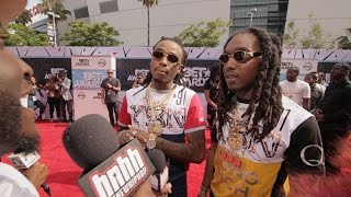 Migos At The 2015 BET Awards Red Carpet