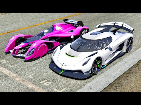 Koenigsegg Jesko vs Red Bull X2010 5000 HP - Drag Race
