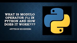 Download Lagu Session#4:What is modulo Operator (%) in python and How does it work Thumbnail