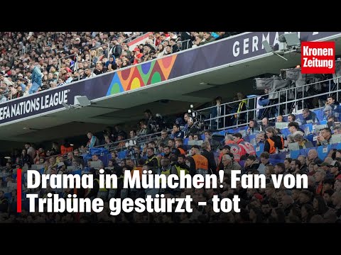 Drama in München! Fan von Tribüne gestürzt – tot | krone.tv NEWS