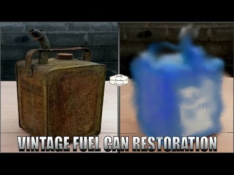 Charming Old Fuel Can Brought Back To Life - Restoration