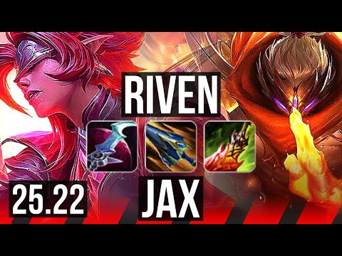 RIVEN vs JAX (TOP) | 10/1/11, 66% winrate, Dominating | KR Master | 25.22
