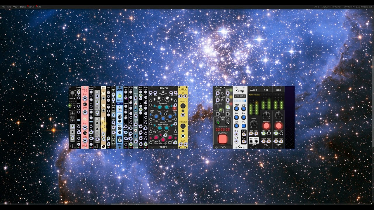 Cosmic Luminosity | VCV Rack | Generative ambient soundscape | Petite patch