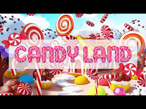 *Candyland* Winter inspired ASMR Ambience w/ crunching, wind chimes, and music 🍭🧁🍬