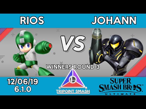 Tripoint Smash 88 - Winners Round 3 - Rios(Mega Man) Vs. Johann(Samus)