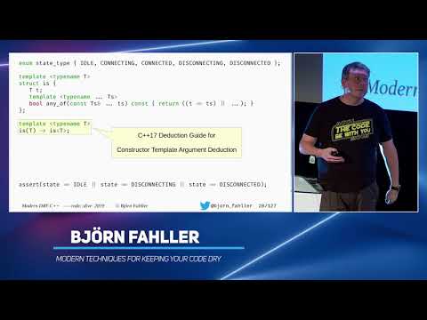 Modern techniques for keeping your code DRY - Björn Fahller - code::dive 2019