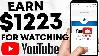 REALLY Earn $1,223.20 For Watching YouTube Videos EVERYDAY - How To Make Money Online (Step By Step)