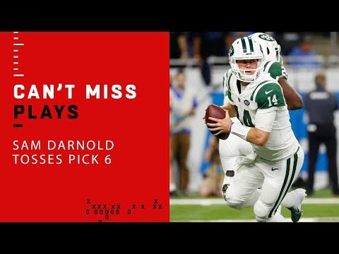 Sam Darnold’s 1st Career Pass is a Pick 6