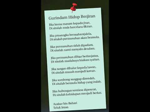 BAHASA MELAYU TING 3 GURINDAM HIDUP BERJIRAN TEKNIK MESTAMU
