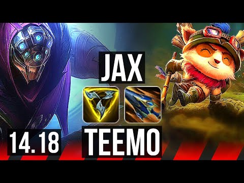 JAX vs TEEMO (TOP) | 70% winrate, Dominating | EUW Master | 14.18