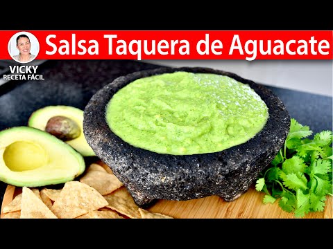 SALSA TAQUERA DE AGUACATE | Vicky Receta Facil