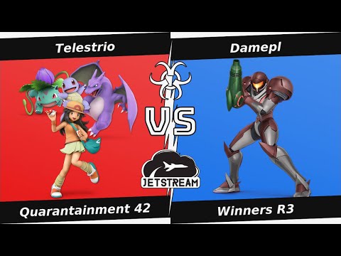 Quarantainment 42 Winners R3 - Telestrio (PKM Trainer) Vs. Damepl (Samus) Smash Ultimate - SSBU