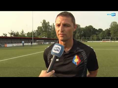 Telstar-trainer Michel Vonk na de oefenwedstrijd tegen AZ (1-1)