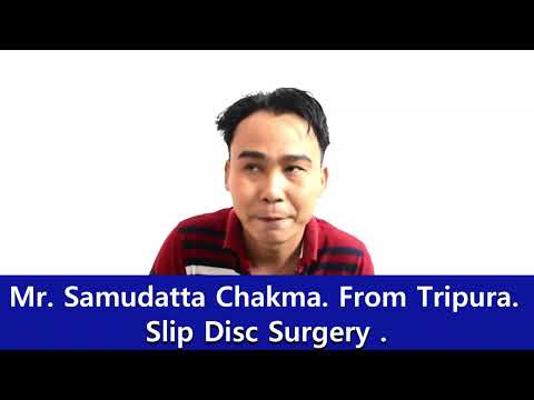 Spine surgery patient