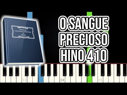 Hino CCB 410 - O Sangue Precioso | VERSÃO FÁCIL | Piano e Teclado Tutorial