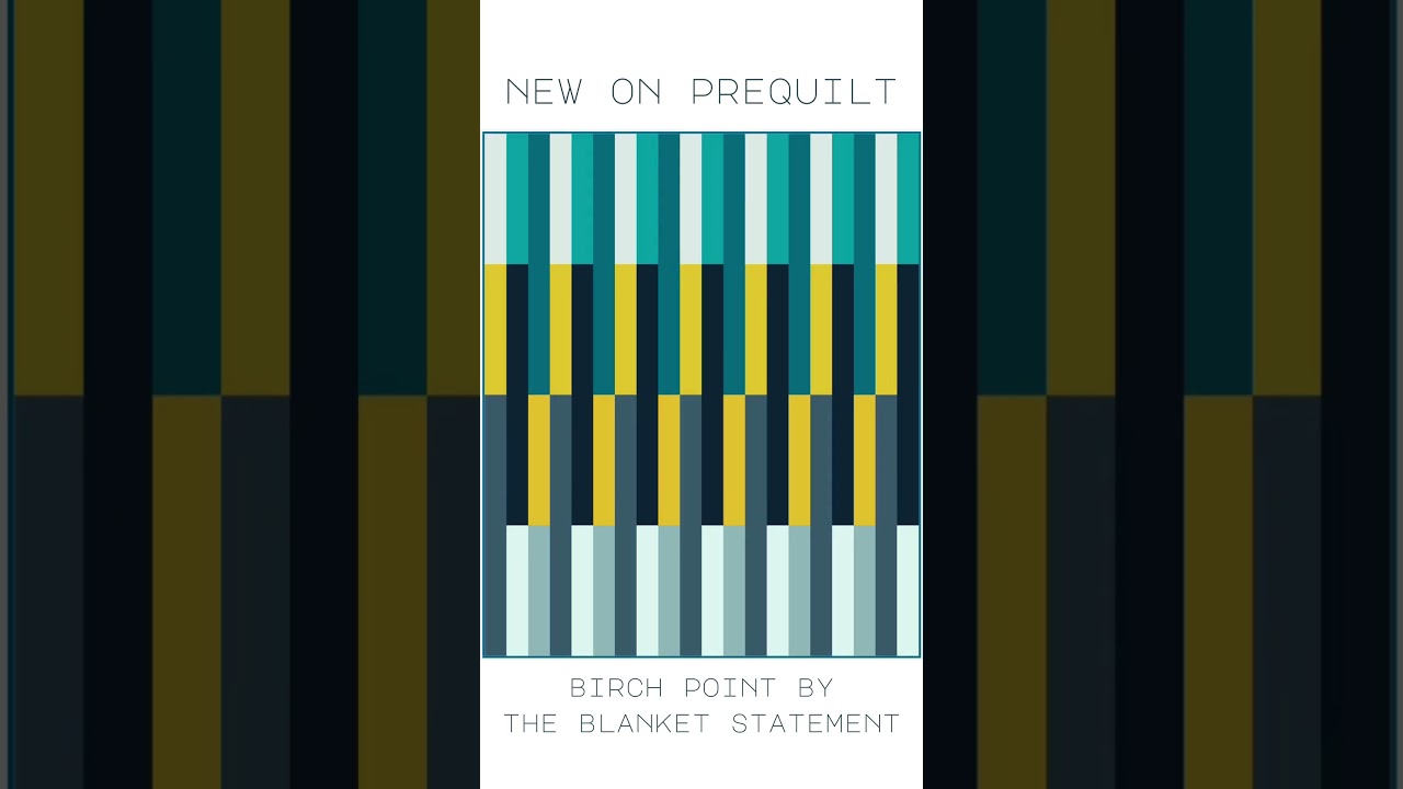 New Coloring Page // Birch Point by The Blanket Statement #digitalmockup #pattern #quilt #colors