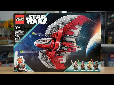 LEGO Star Wars 75362 AHSOKA TANO'S T-6 JEDI SHUTTLE Review! (2023)